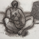 Alan Mackay - Drawing for Bather No. 2