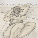 Alan Mackay - Drawing for Bather No. 3