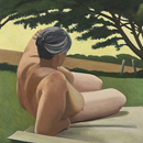 Alan Mackay - Nude in a Field - Cornwall